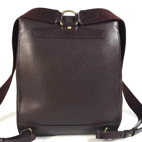 LOUIS VUITTON M30176 Taiga Cashier Backpack Taiga Leather Acajou wine-red main image 9